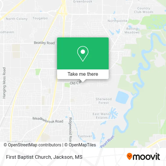 First Baptist Church map