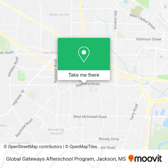 Global Gateways Afterschool Program map