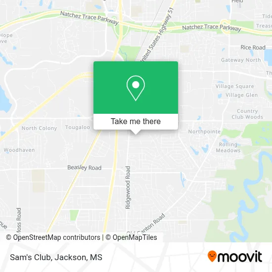 Sam's Club map