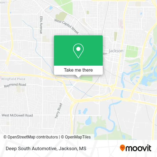 Deep South Automotive map