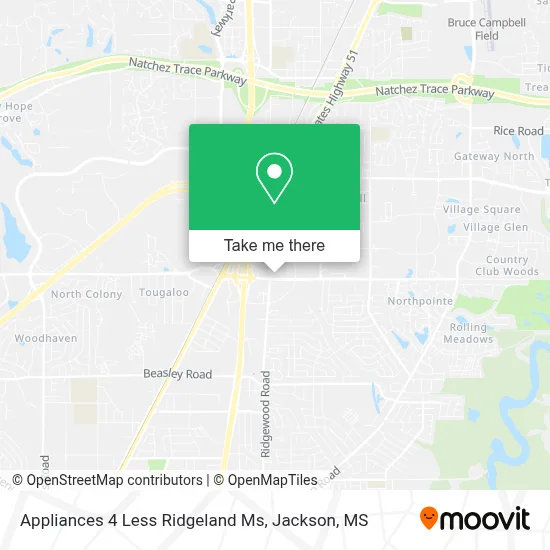 Appliances 4 Less Ridgeland Ms map