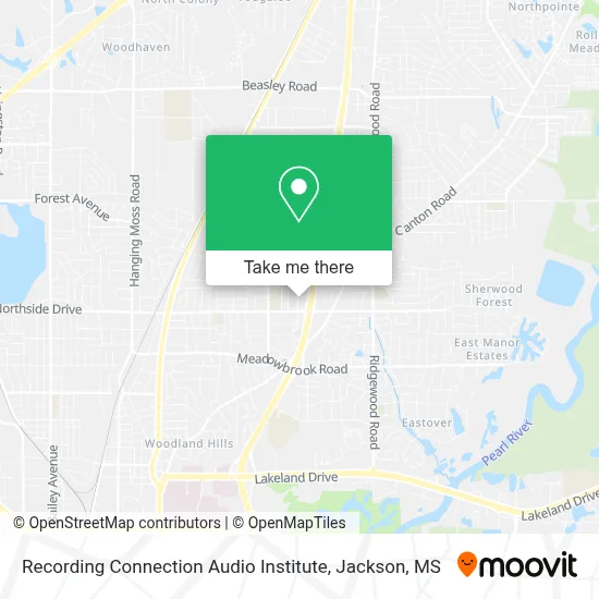 Recording Connection Audio Institute map