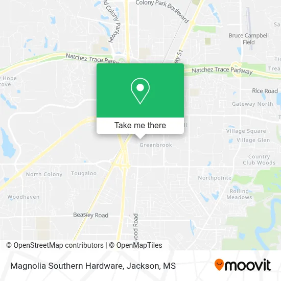 Magnolia Southern Hardware map