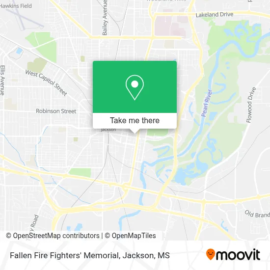 Fallen Fire Fighters' Memorial map