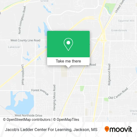 Jacob's Ladder Center For Learning map