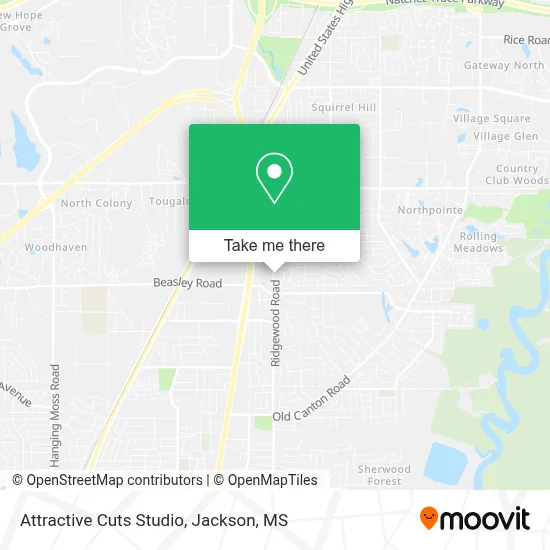 Attractive Cuts Studio map
