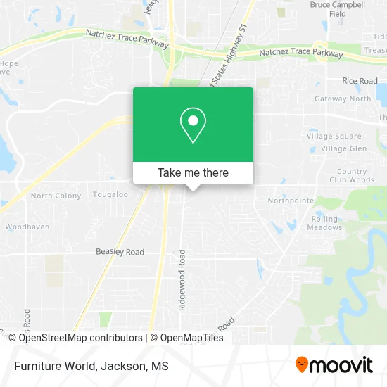 Furniture World map