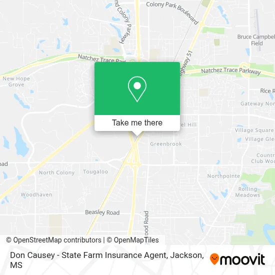 Don Causey - State Farm Insurance Agent map