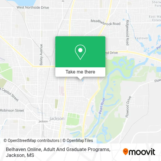 Belhaven Online, Adult And Graduate Programs map