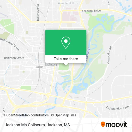 Jackson Ms Coliseum map