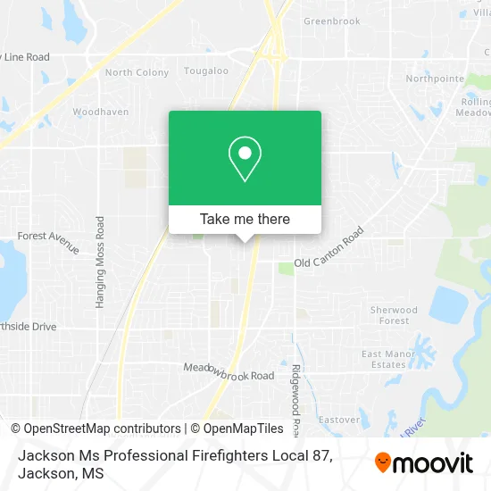 Jackson Ms Professional Firefighters Local 87 map