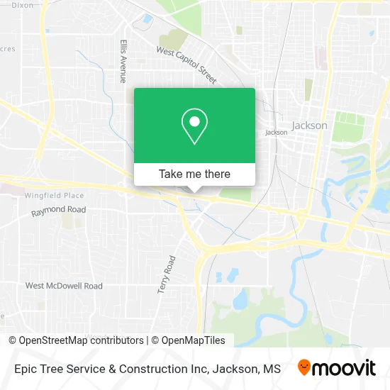 Epic Tree Service & Construction Inc map