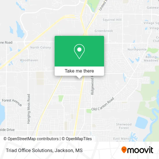 Triad Office Solutions map