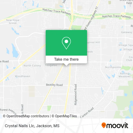 Crystal Nails Llc map