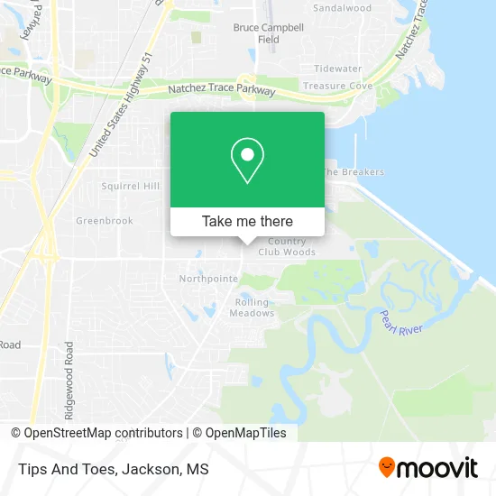 Tips And Toes map