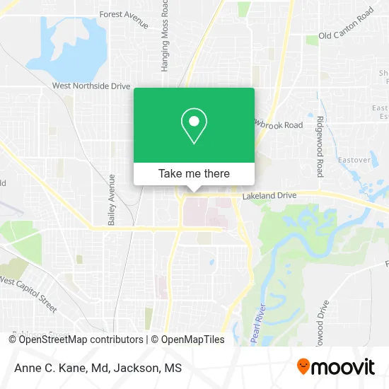 Anne C. Kane, Md map
