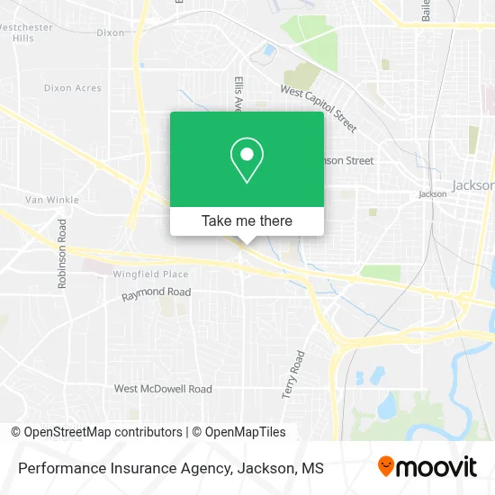 Performance Insurance Agency map