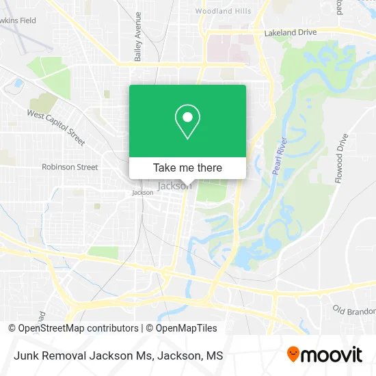 Junk Removal Jackson Ms map