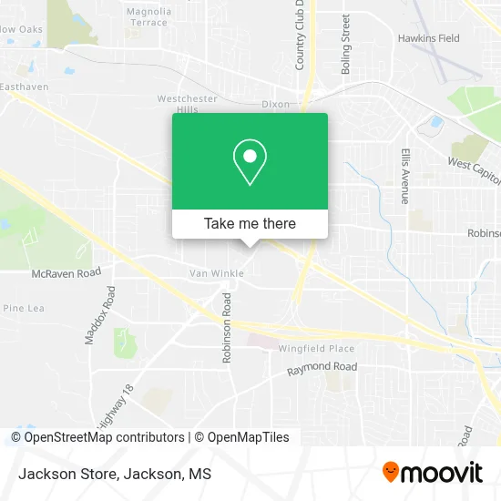 Jackson Store map