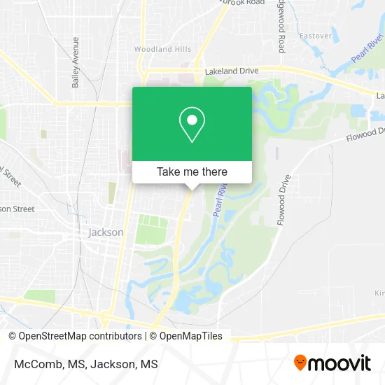 McComb, MS map