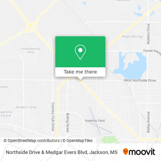 Northside Drive & Medgar Evers Blvd map