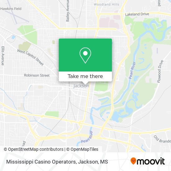 Mississippi Casino Operators map