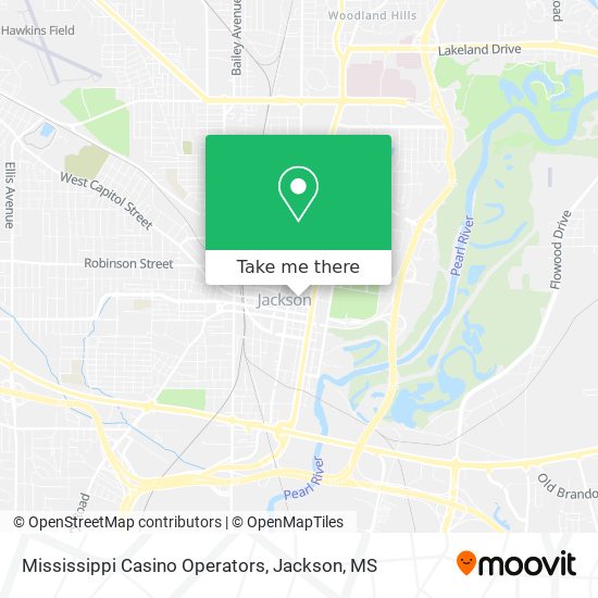 Mapa de Mississippi Casino Operators