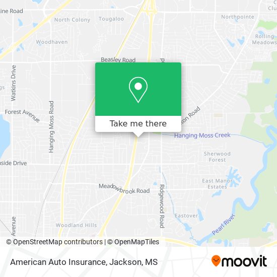 American Auto Insurance map