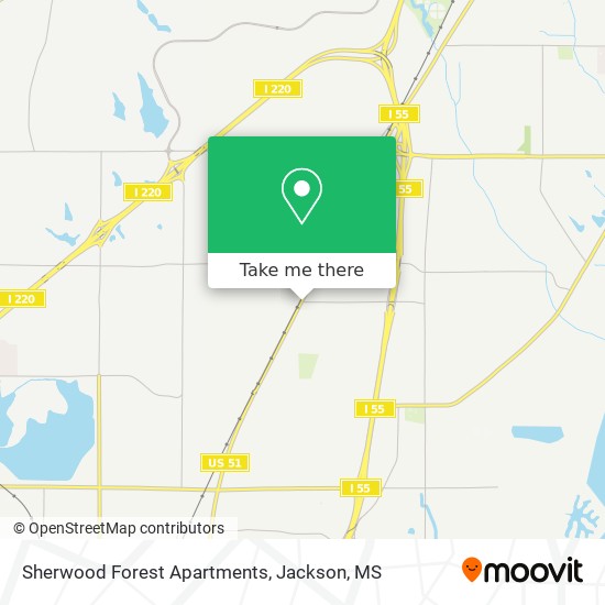 Mapa de Sherwood Forest Apartments