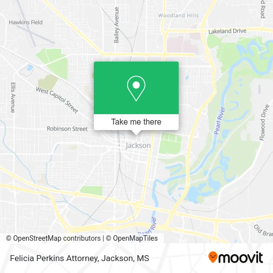 Mapa de Felicia Perkins Attorney