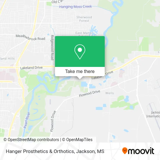 Hanger Prosthetics & Orthotics map