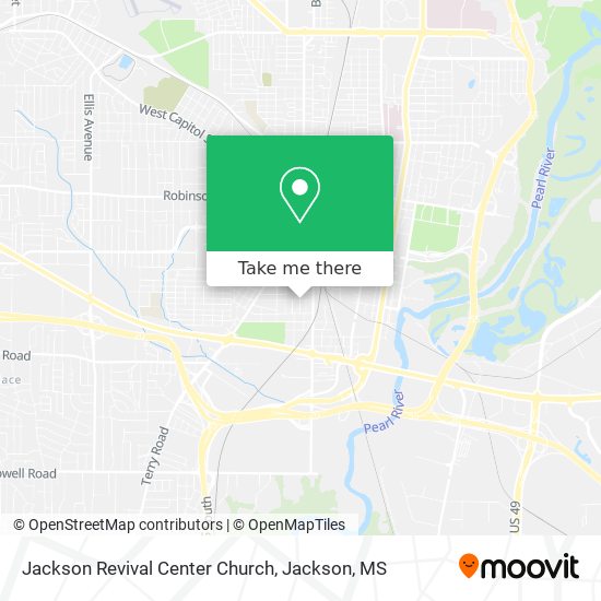 Jackson Revival Center Church map