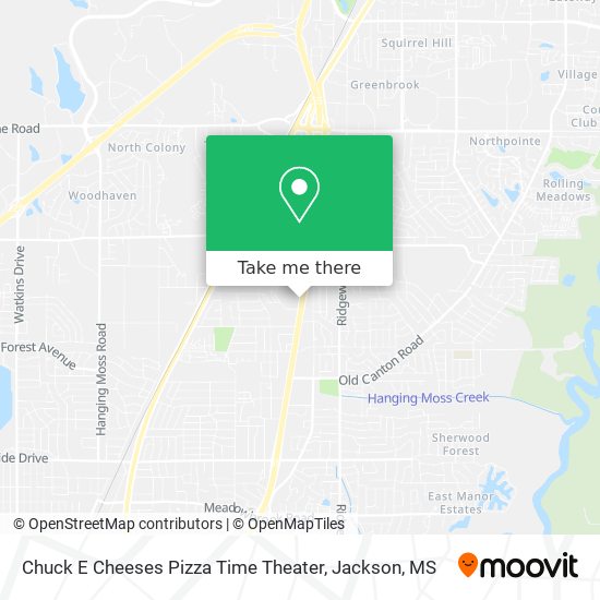 Chuck E Cheeses Pizza Time Theater map