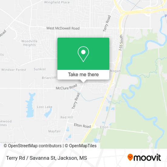 Mapa de Terry Rd / Savanna St