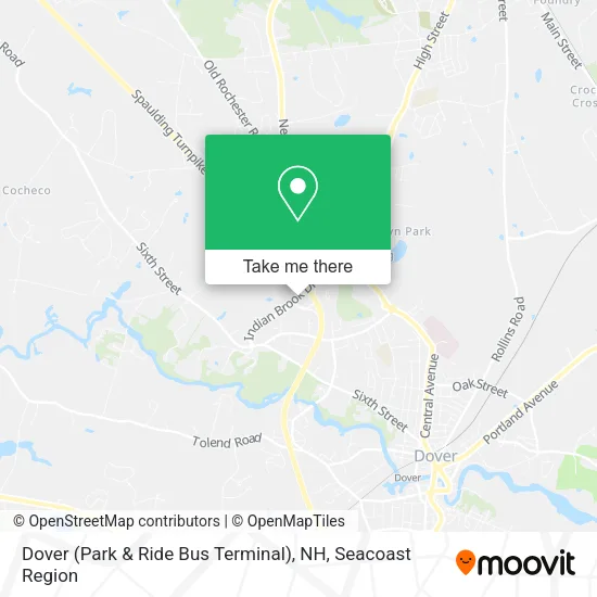 Dover (Park & Ride Bus Terminal), NH map