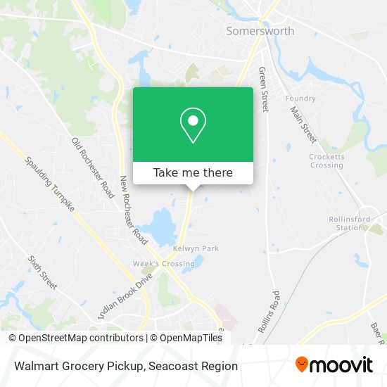 Walmart Grocery Pickup map