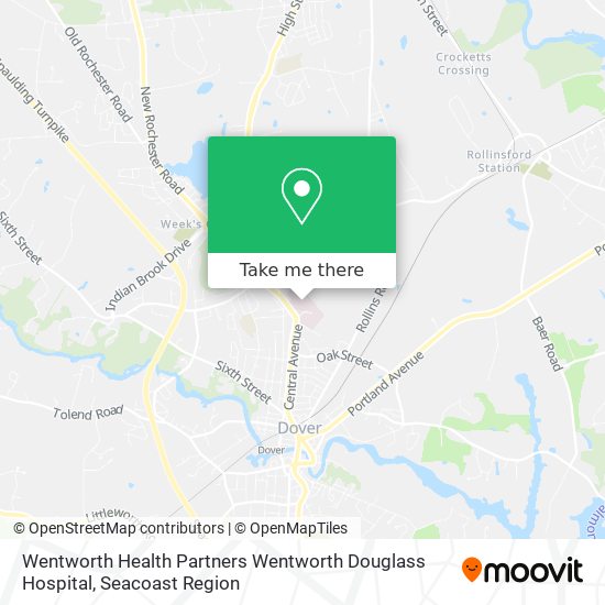 Wentworth Health Partners Wentworth Douglass Hospital map