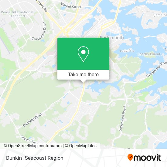 Dunkin' map