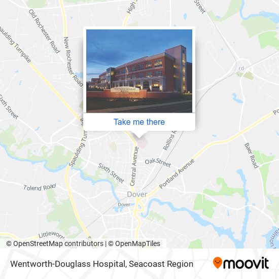 Wentworth-Douglass Hospital map