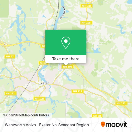 Mapa de Wentworth Volvo - Exeter Nh