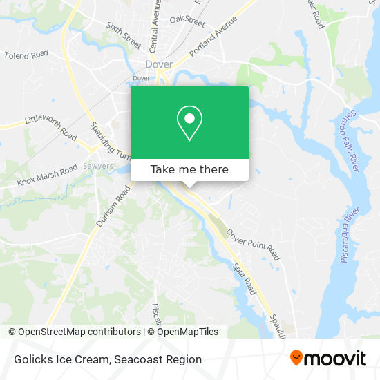 Golicks Ice Cream map