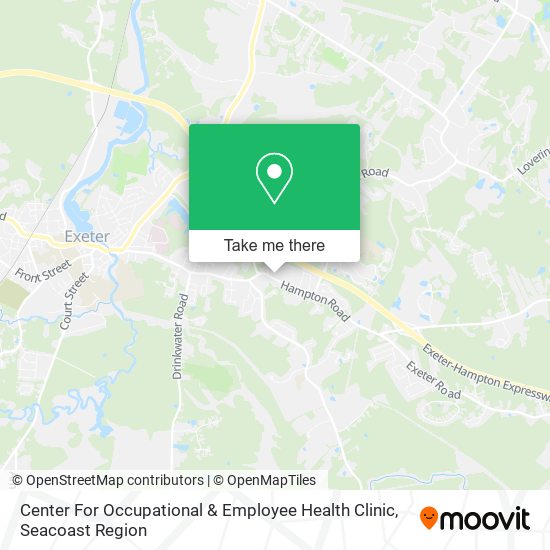 Center For Occupational & Employee Health Clinic map