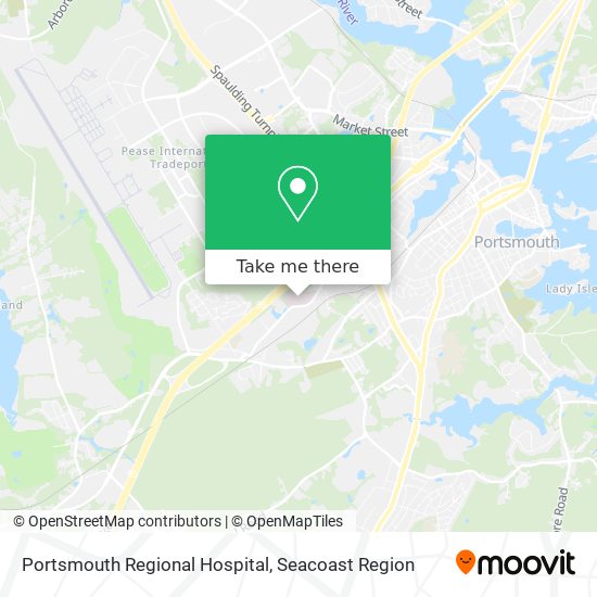 Portsmouth Regional Hospital map