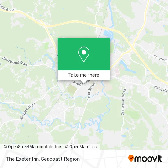 The Exeter Inn map