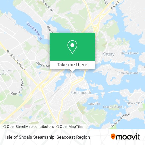 Isle of Shoals Steamship map