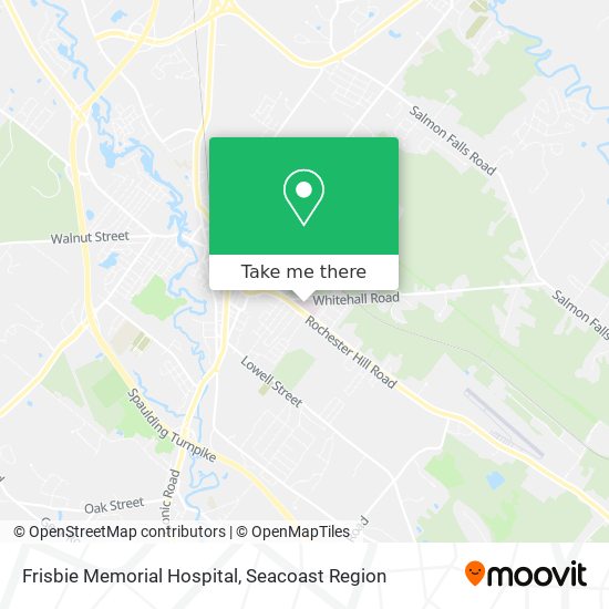 Mapa de Frisbie Memorial Hospital