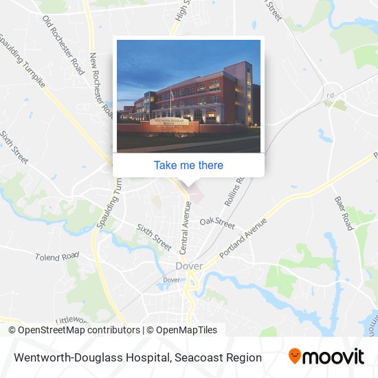 Wentworth-Douglass Hospital map