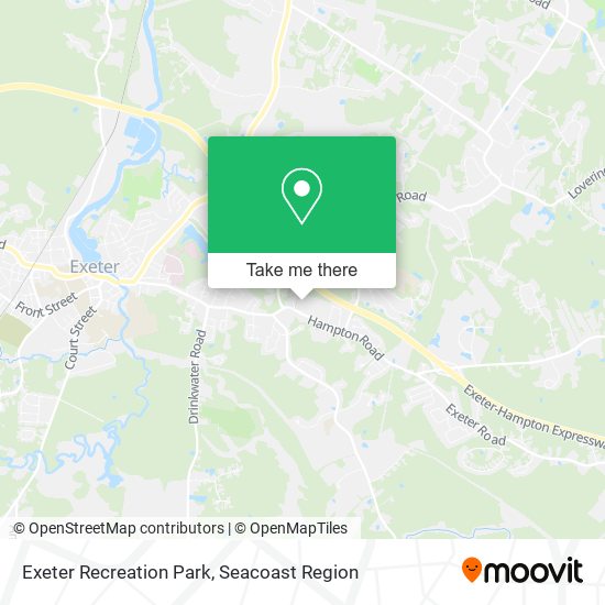 Mapa de Exeter Recreation Park