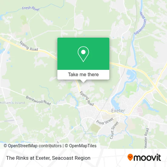 The Rinks at Exeter map