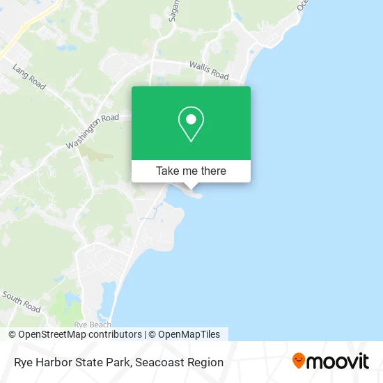 Rye Harbor State Park map